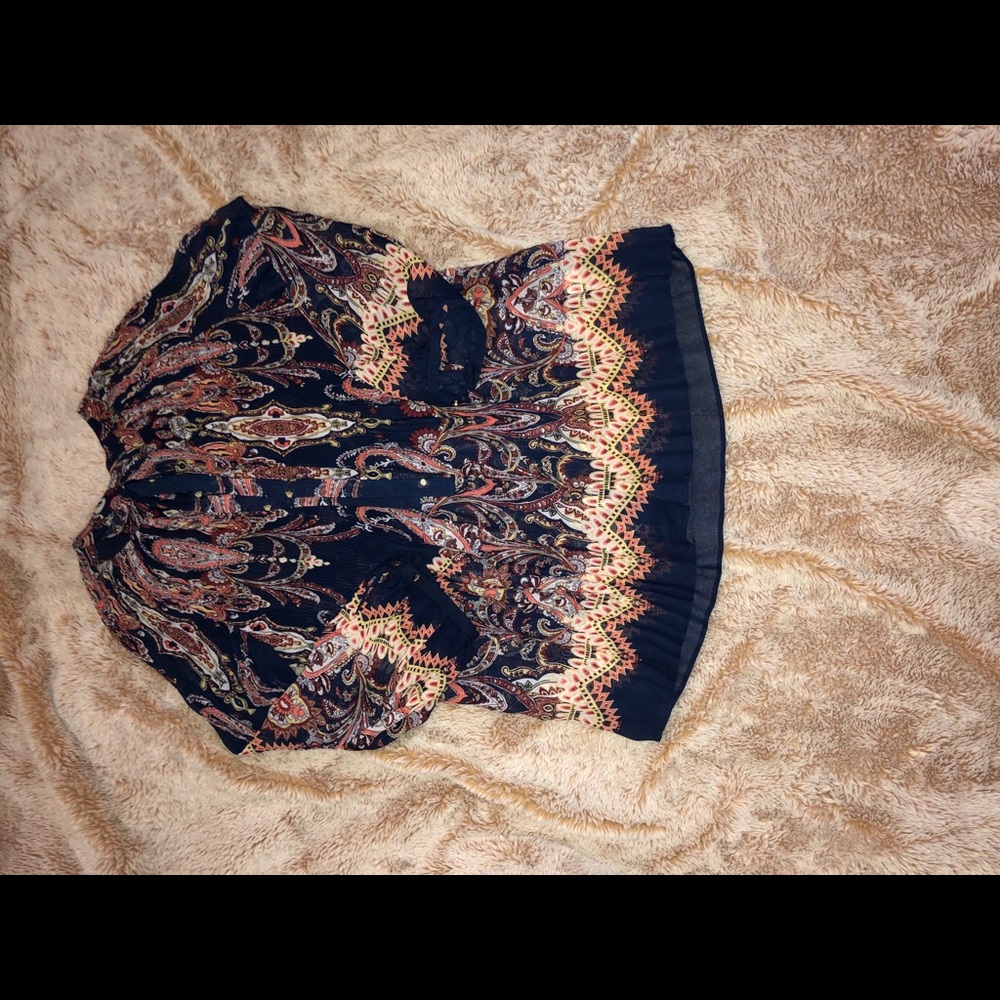 print long sleeve top